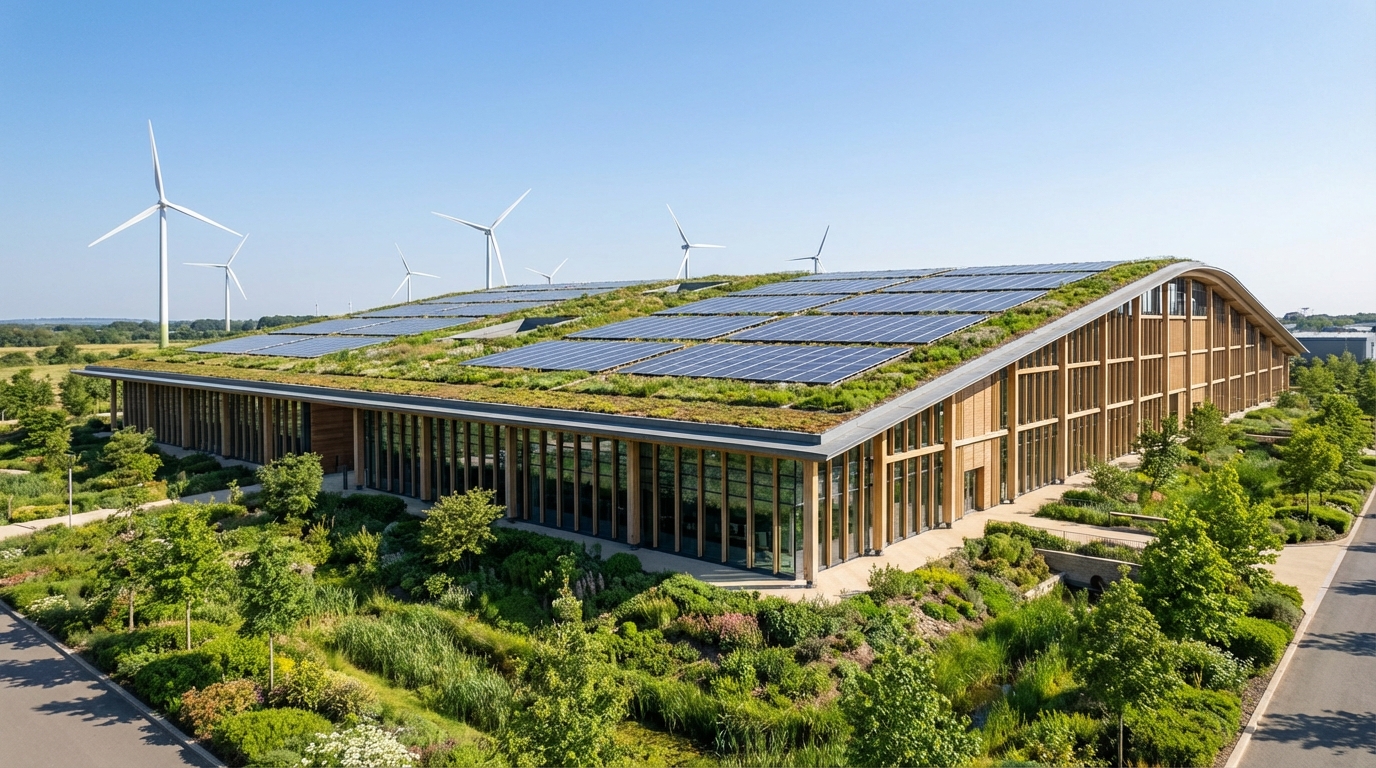 Nachhaltiges grünes Rechenzentrum