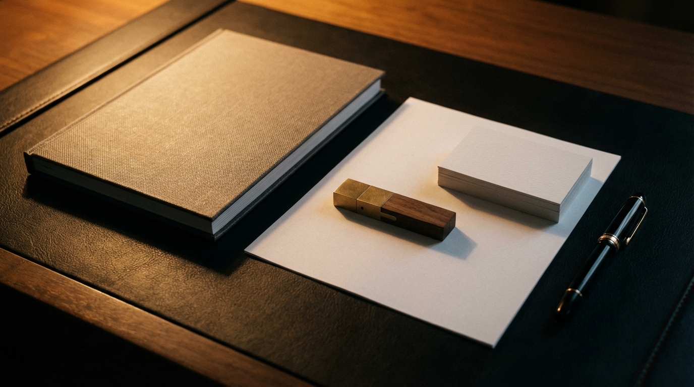 ENTRONYX Media Kit auf dem Schreibtisch einer Redaktion