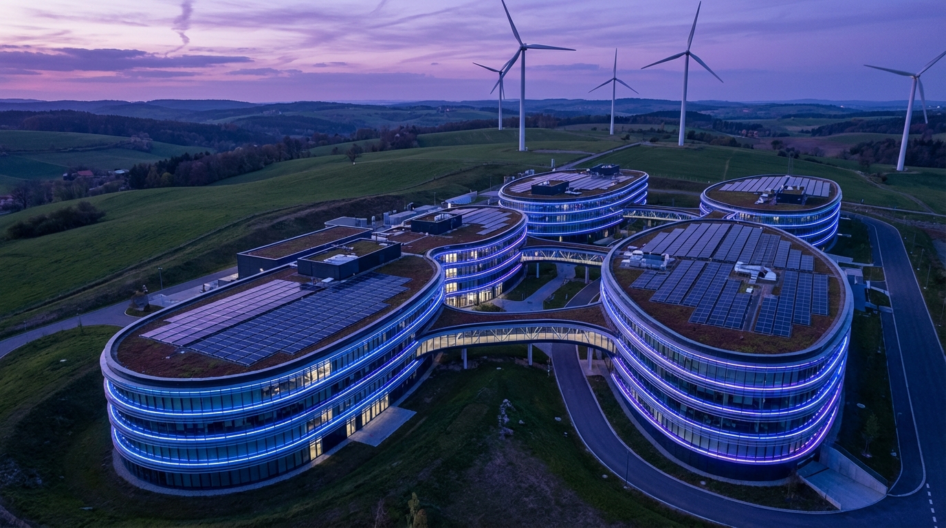 Nachhaltiges Rechenzentrum mit erneuerbarer Energie