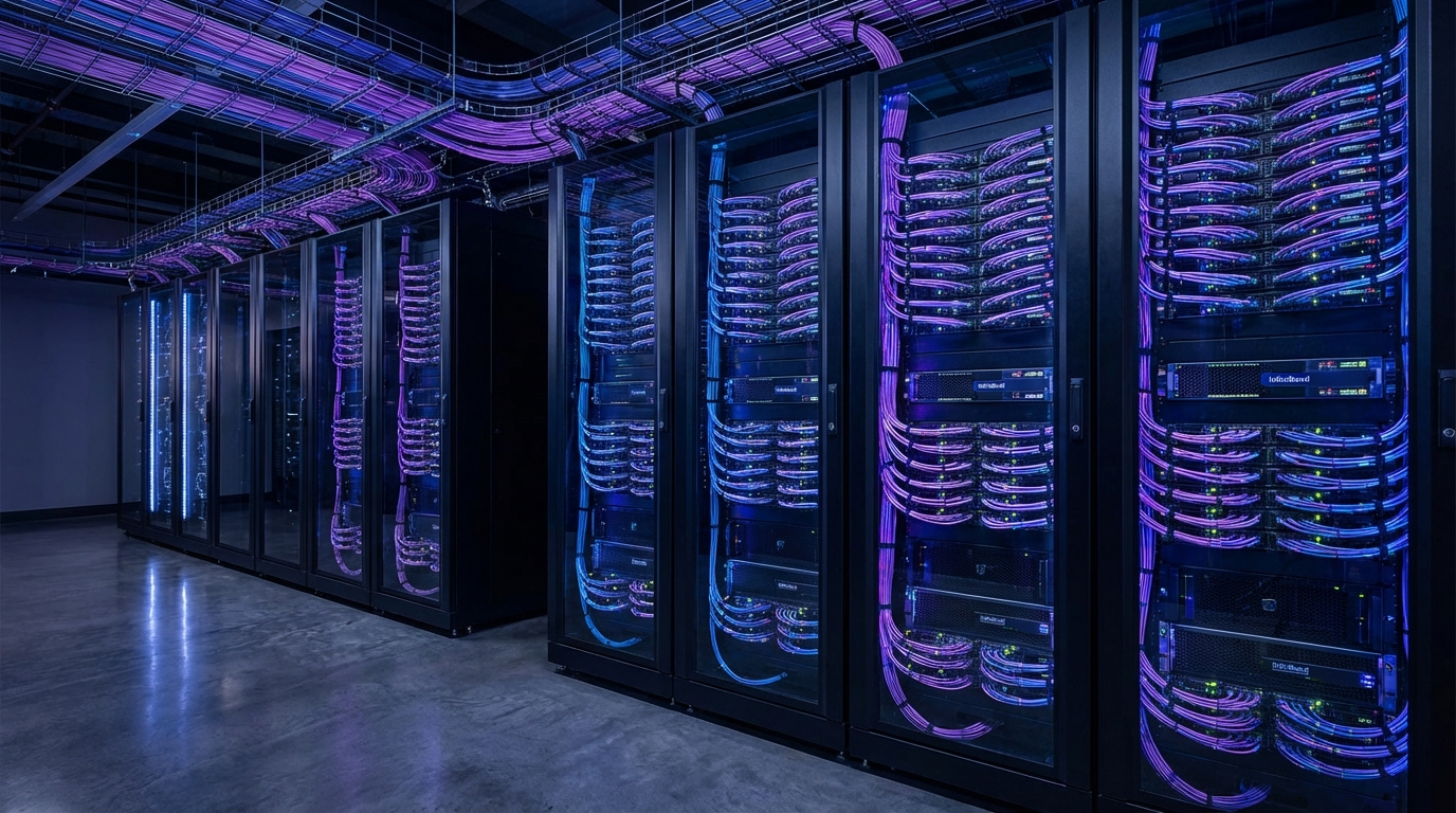 High-Performance Netzwerk-Infrastruktur mit Glasfaser